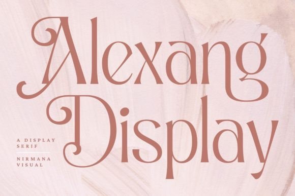 Alexang Display: A Serif Font for Modern Marketing