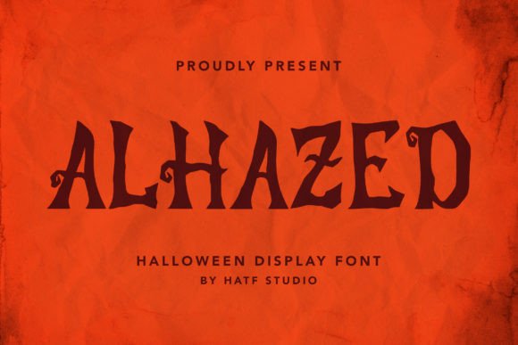 Alhazed Font: Editorial Design for Gothic Themes
