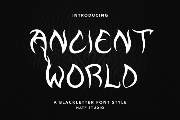 Ancient World Font Review: Gothic Style for Dark Branding