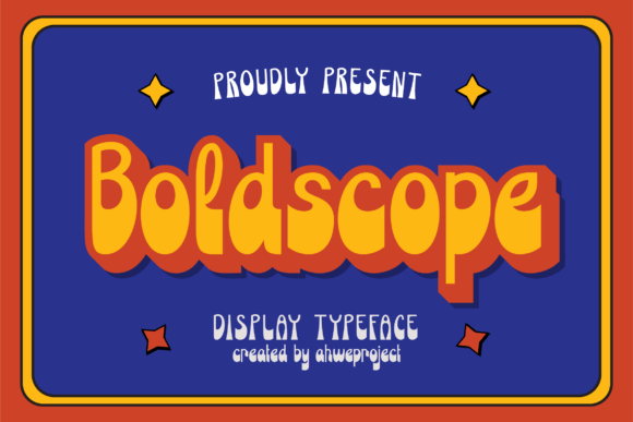 Boldscope Font: Retro Display Type for Crafters