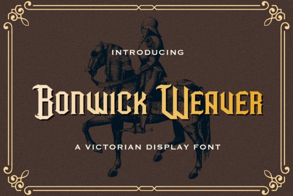 Bonwick Weaver Font: Victorian Charm for Handmade Crafts