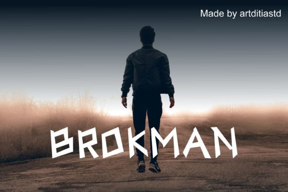 Brokman: A Bold Sans Serif Typeface for Modern Editorial Design