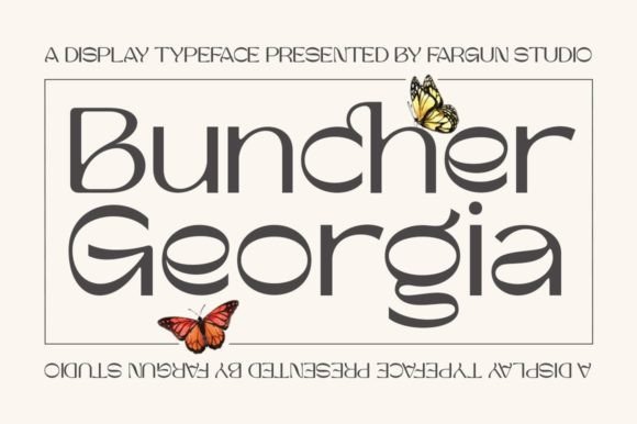 Buncher Georgia Font: Vintage Serif for Editorial Design