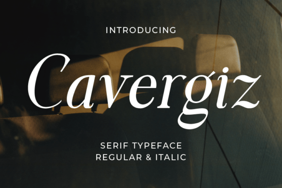 Cavergiz Font: Bold Serif Typography for Digital Campaigns