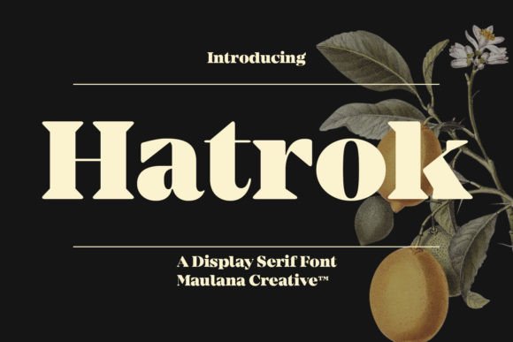 Hatrok Font: A Modern Serif for Bold Branding
