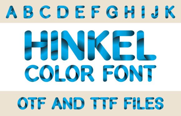 Hinkel: A Gradient Font That Elevates Small Business Branding