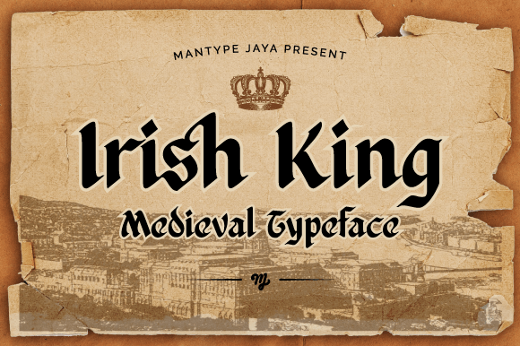 Irish King Font: Blackletter Typography for Web Design