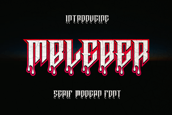Mbleber Font: Bold Blackletter for Editorial Design
