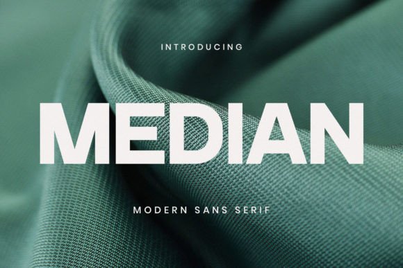 Median: A Modern Sans Serif Font for Digital Design Projects