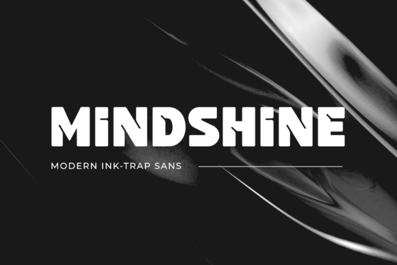Mindshine Font: Bold Ink Trap Sans Serif for Makers