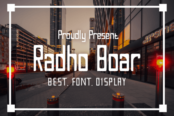 Radho Boar Font: Bold Sans Serif for Editorial Design