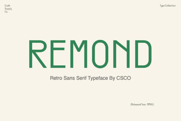 Remond Font Review: A Retro Sans Serif for Bold Branding