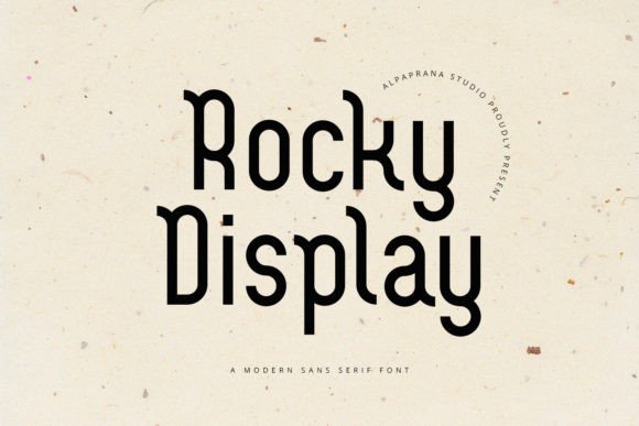 Rocky Display Font for Handmade Products
