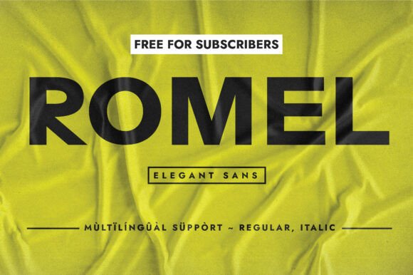 Romel: A Designer’s Take on This Bold Sans Serif for Real-World Projects
