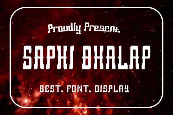 Saphi Bhalap Font: A Bold Slab Serif for Branding
