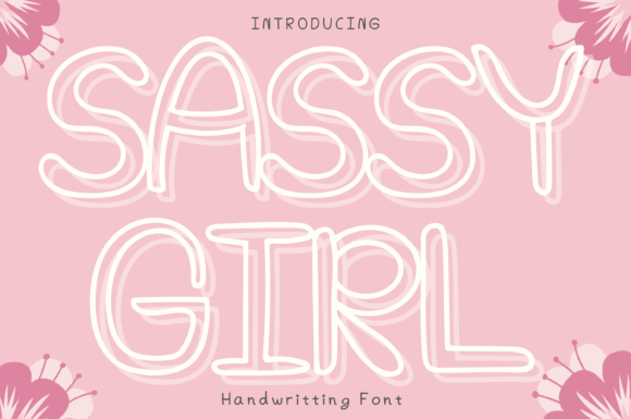 Sassy Girl Style Font: Whimsical Branding for Small Business