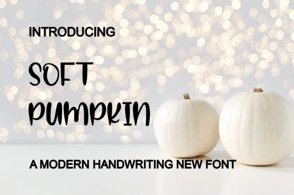 Soft Pumpkin Font: A Casual Display Typeface for Editorial Design