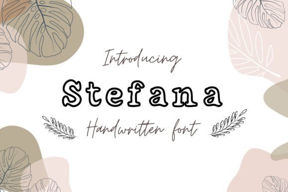 Stefana: A Serif Font with Outline Charm for Branding and Creative Projects
