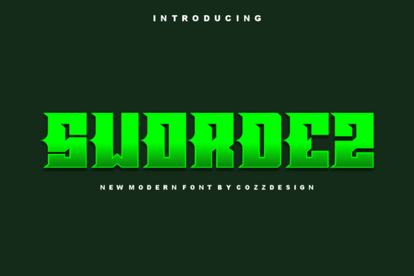 Swordez: A Bold Slab Serif Font for Modern Editorial Design