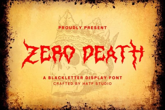 Zero Death Font Review: Gothic Horror Meets Brand Design